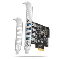 AXAGON PCEU-43RS PCIe Adapter 4x USB3.0 UASP VIA 15-pin SATA Stromversorgung - Schnittstellenkarte - PCI
