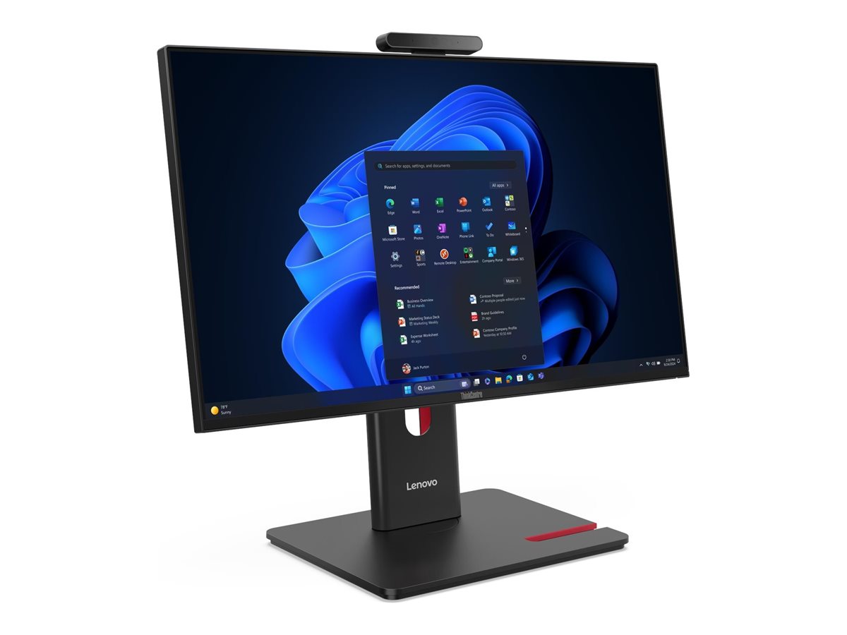 Lenovo ThinkCentre M70a Gen 6 Intel Core Ultra 5 235T 60,5 cm (23.8) 1920 x 1080 Pixel PC All-in-one 16 GB DDR5-SDRAM 512 GB SSD Windows 11 Pro Wi-Fi 6E (802.11ax) Nero