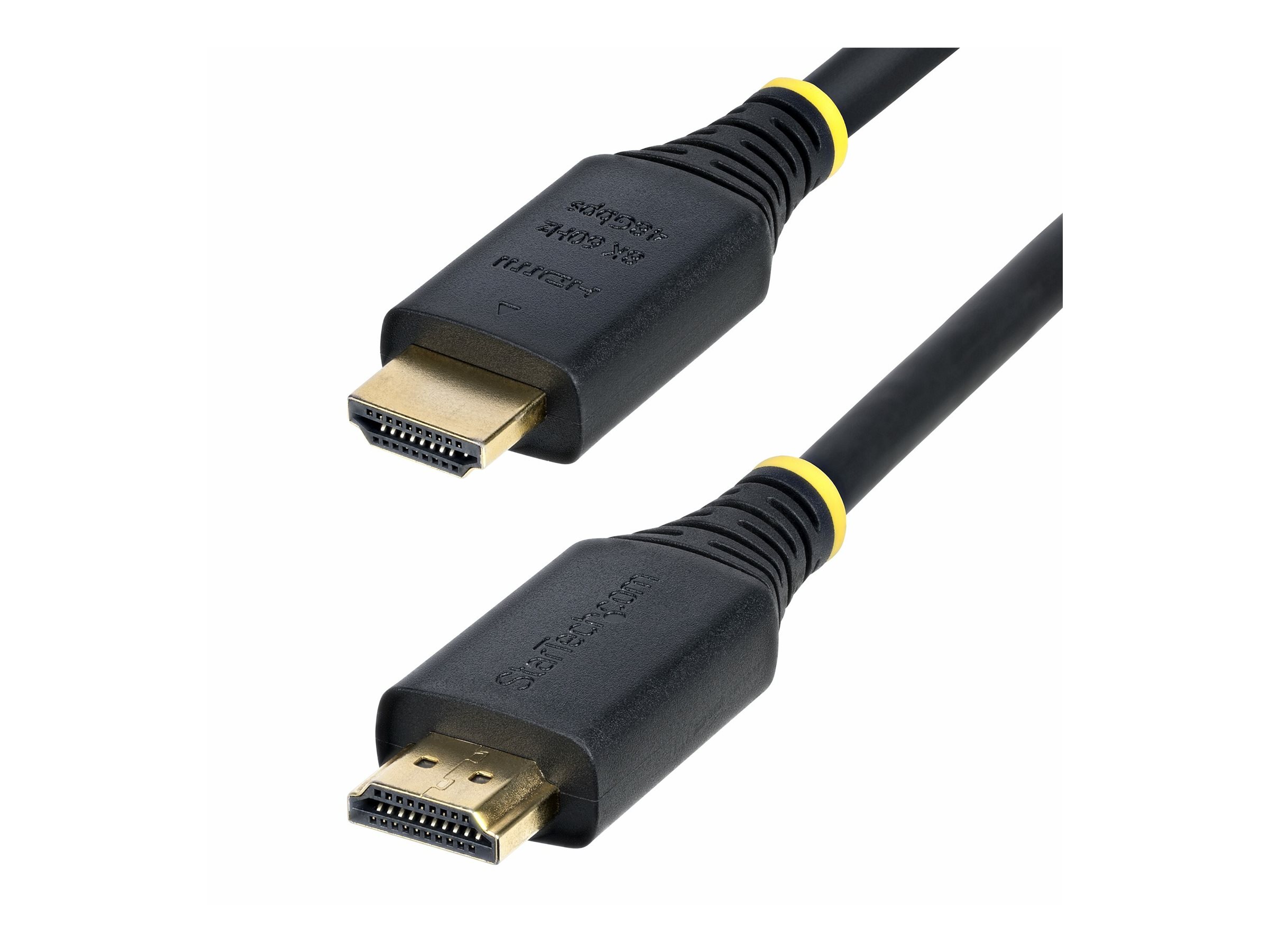 StarTech.com C�ble HDMI Ultra Haut D�bit Certifi� de 1m, 8K 60Hz / 4K 120Hz, C�ble HDMI 2.1 avec HDR10+ / eARC, 48 Gbps, C�ble HDMI 8K pour Moniteur/T�l�viseur/�cran, Gaine TPE Flexible