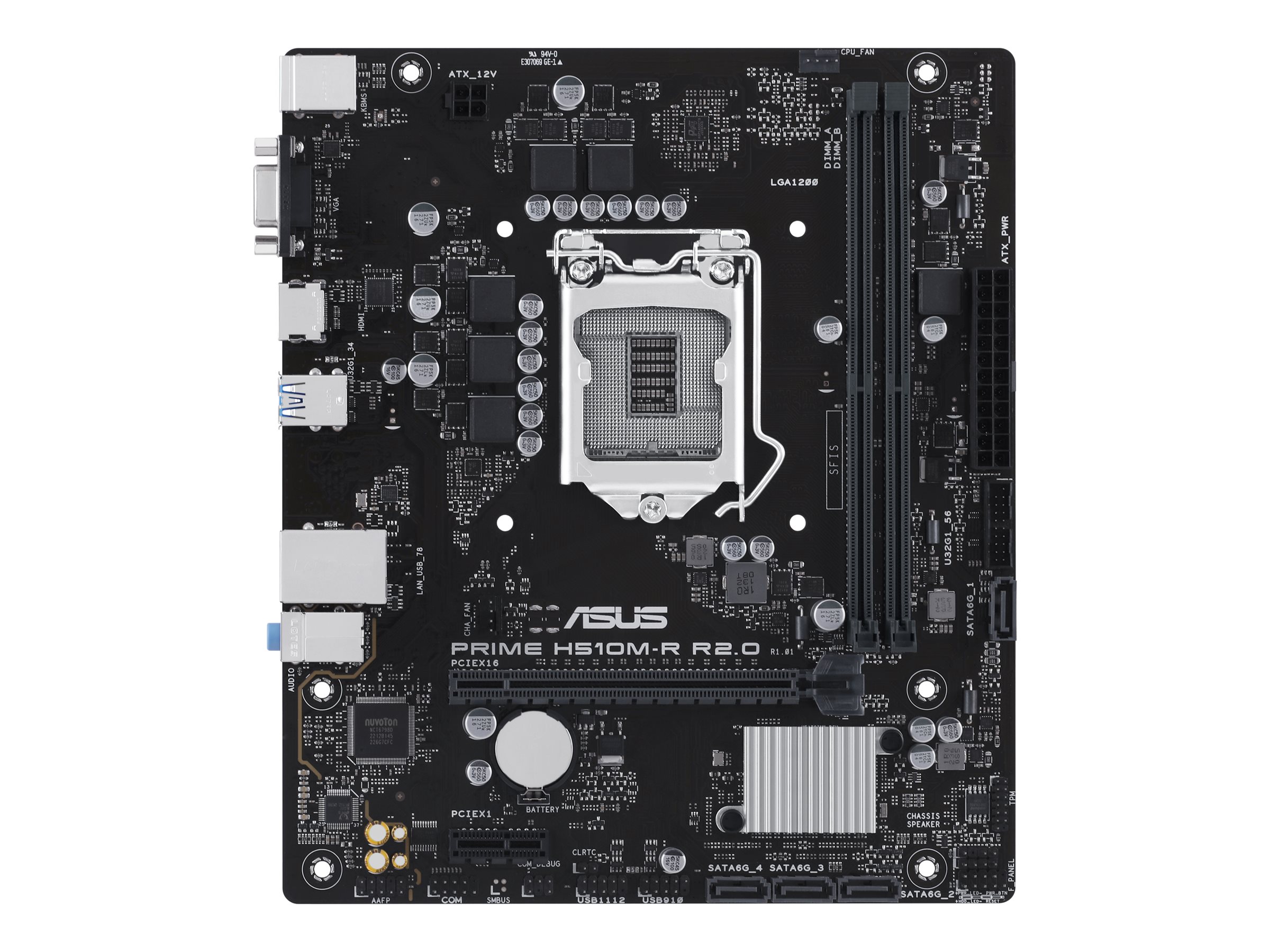 ASUS PRIME H510M-R R2.0-SI - Mainboard - Micro/Mini/Flex-ATX