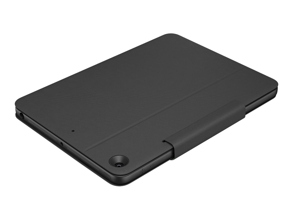 Logitech Rugged Folio - Tastatur und Foliohlle - Apple Smart connector - Franzsisch - fr Apple 10.2-inch iPad (7. Generation, 8. Generation, 9. Generation)