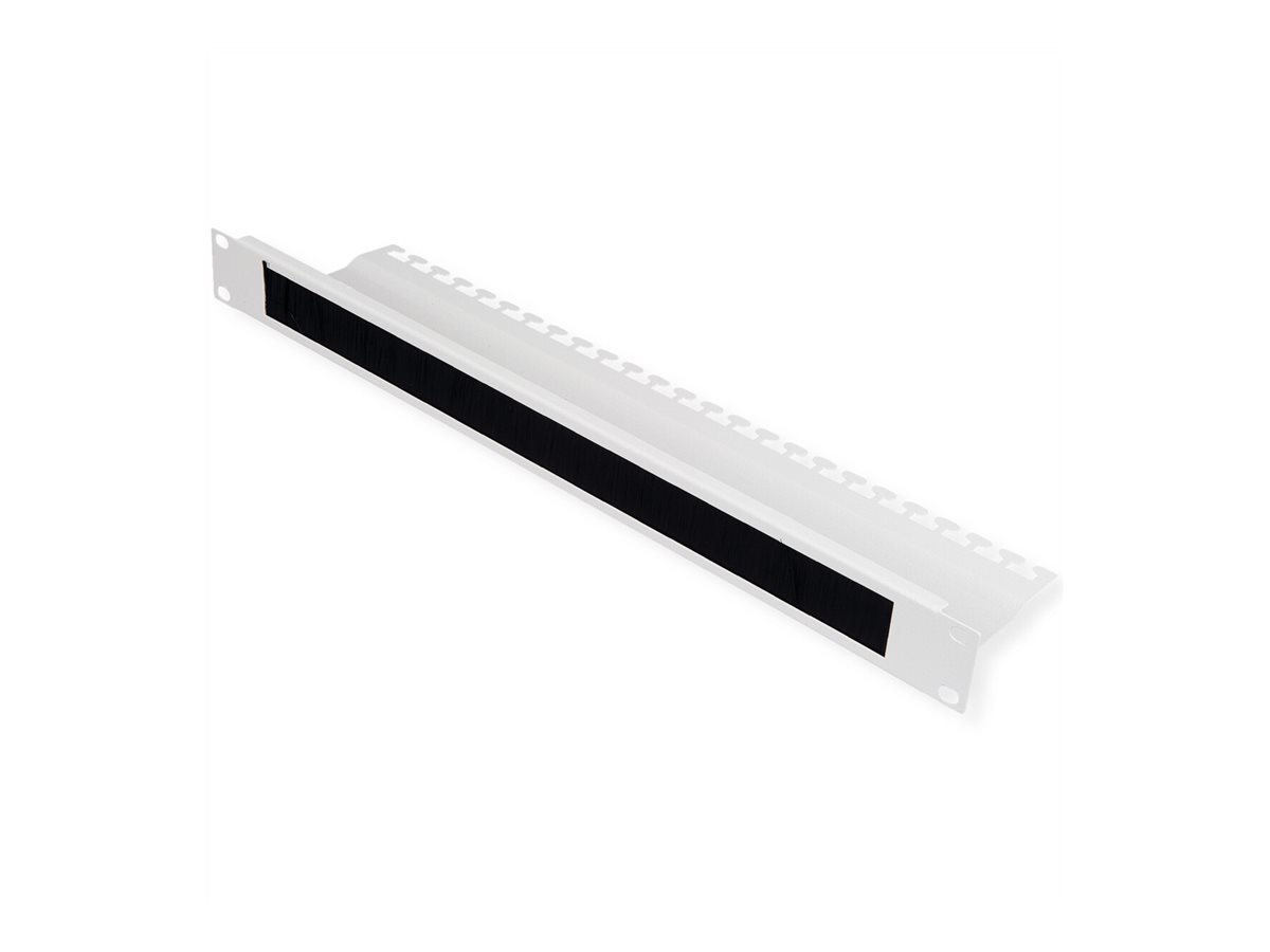 ROLINE Kabeleingangsplatte f�r Rack - mit B�rstenstreifen - RAL 7035, Hellgrau - 1U - 48.3 cm (19)