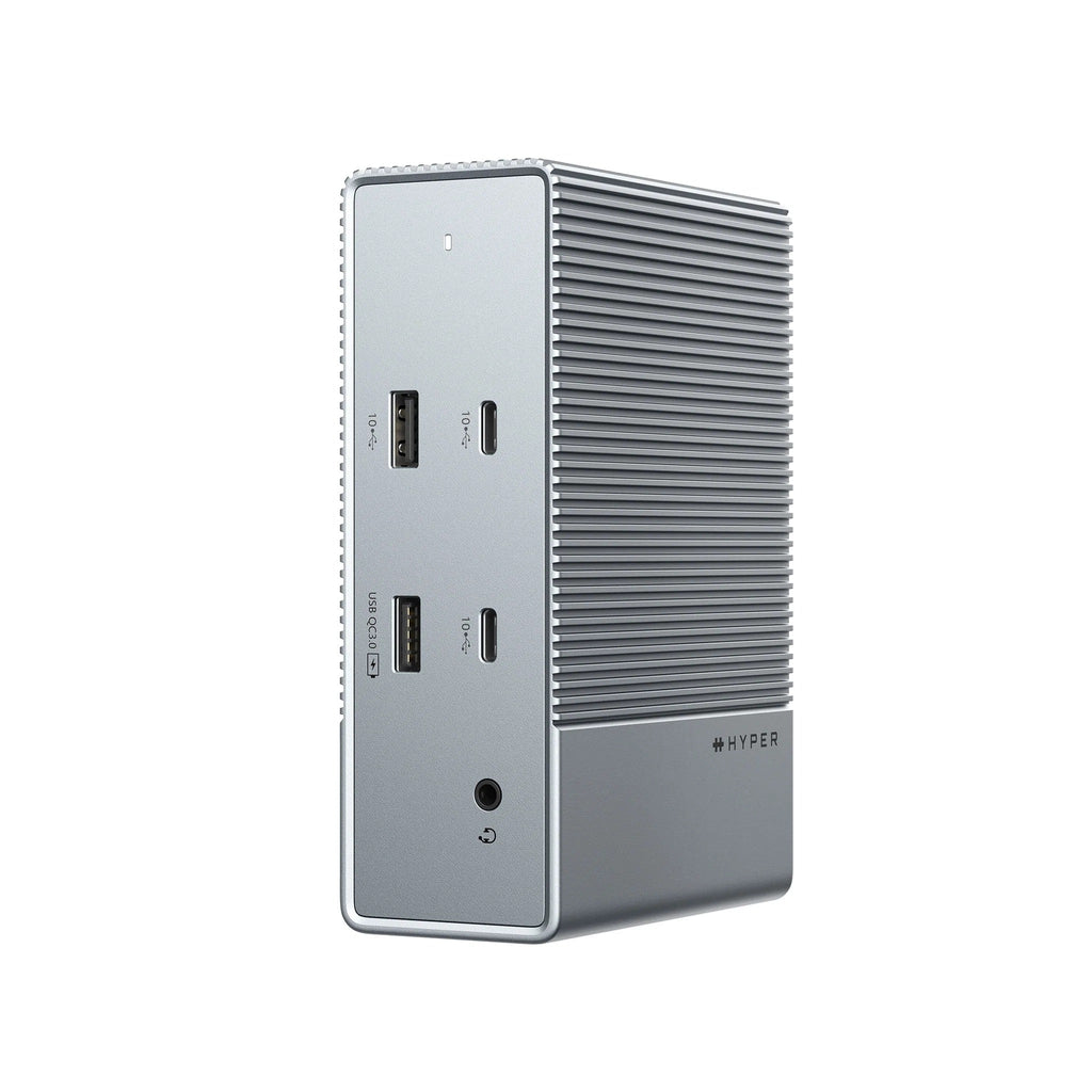 HYPER HDG215-EU base para port�til y replicador de puertos Al�mbrico USB 3.2 Gen 1 (3.1 Gen 1) Type-C Plata