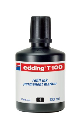 Edding T 100 ricarica per evidenziatori Nero 100 ml 1 pz