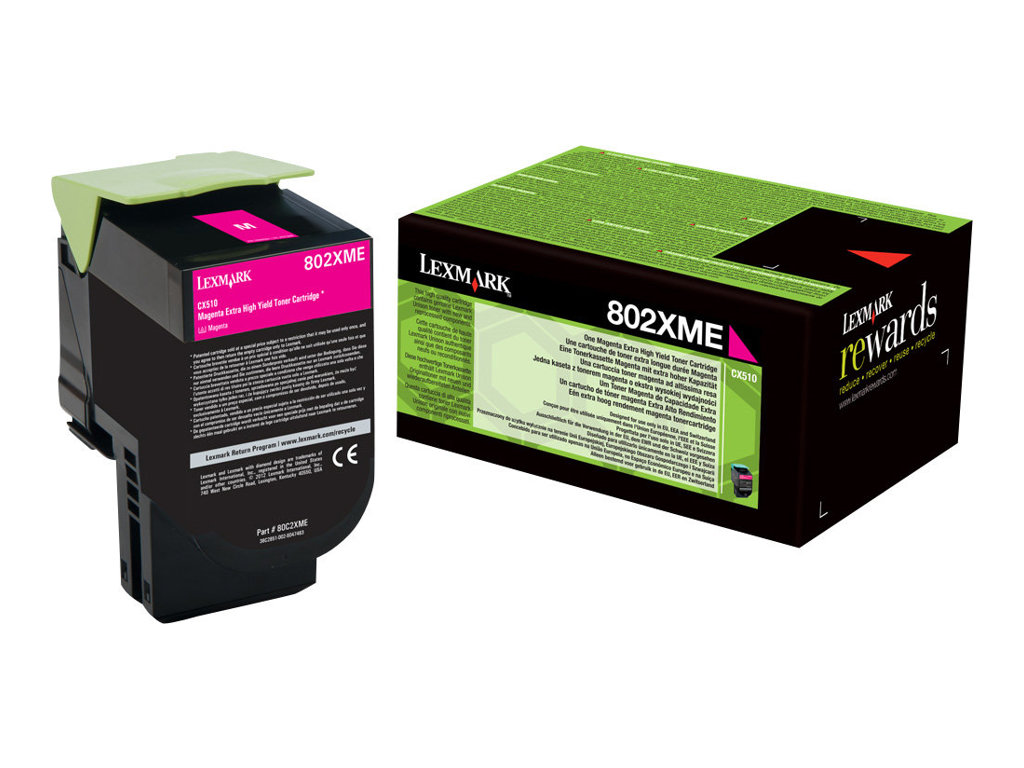 Lexmark 802XME - 80C2XME - Toner magenta - fr CX510de, CX510de Statoil, CX510dhe, CX510dthe