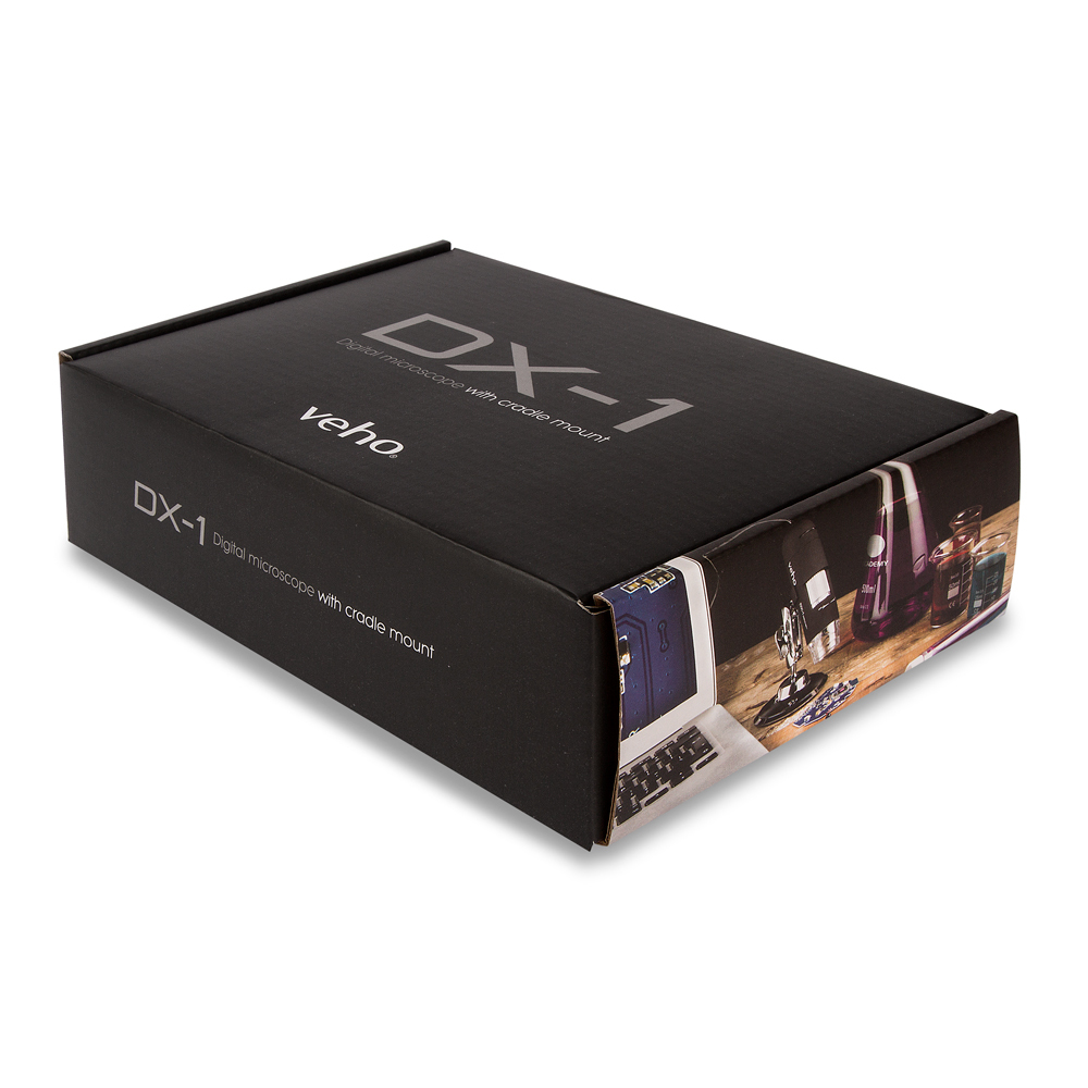 Veho DX-1 - Digitales Mikroskop - Schwarz - 200x - 20x - LED - 10 - 150 mm