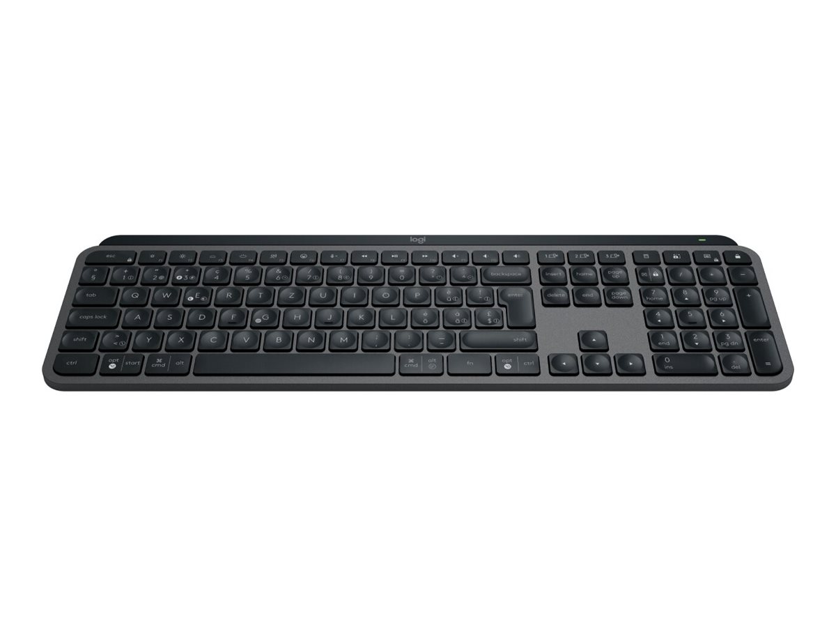 Logitech MX Keys S clavier Universel RF sans fil + Bluetooth QWERTY Italien Graphite