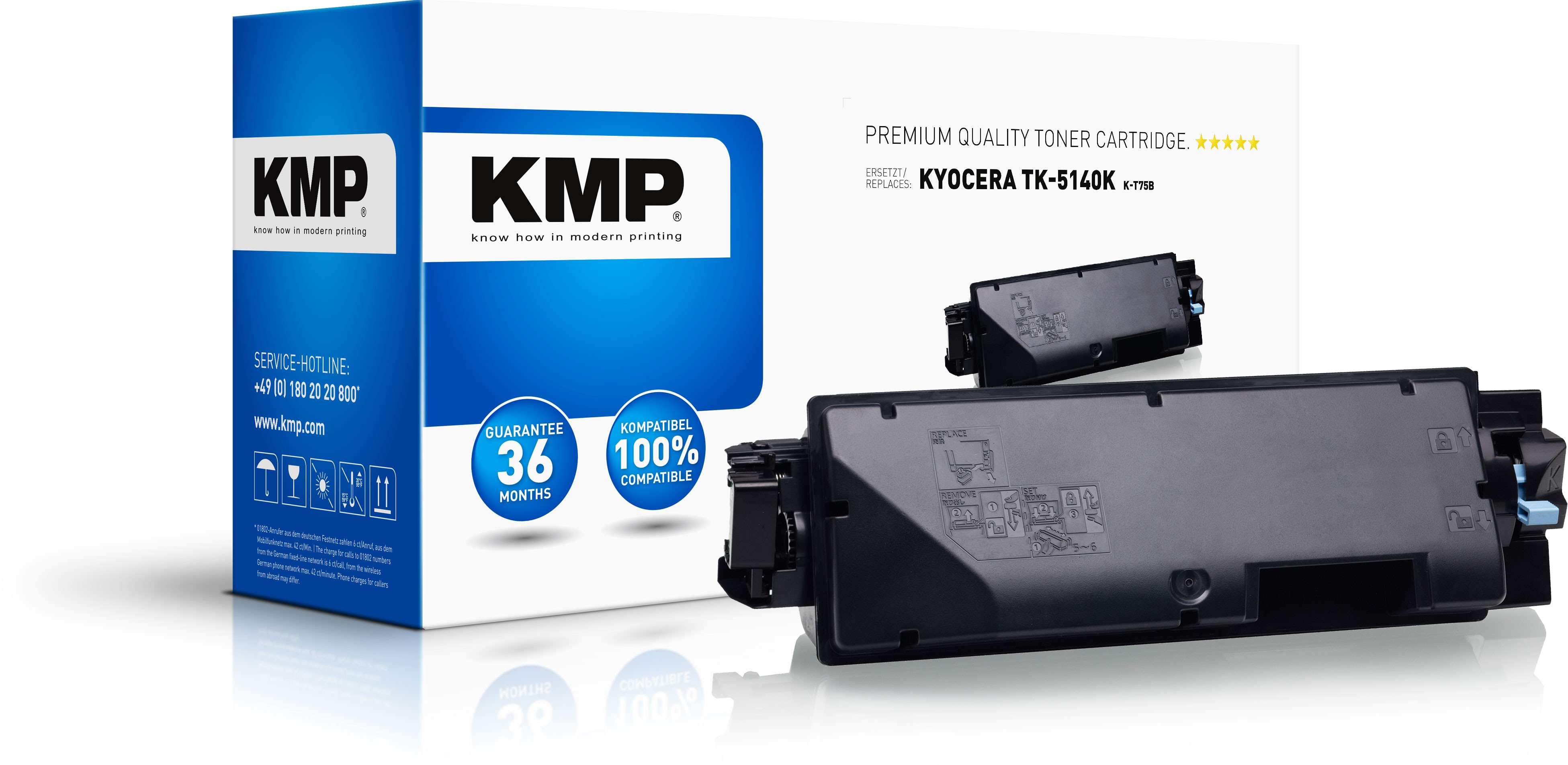 KMP K T75B cartucho de tner 1 pieza(s) Negro