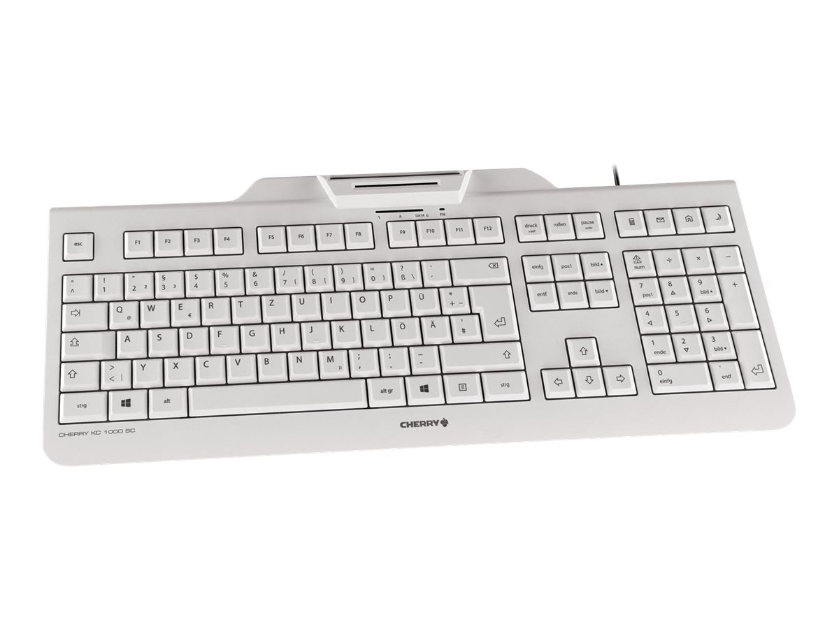 CHERRY KC 1000 SC clavier USB QWERTY Nordique Noir