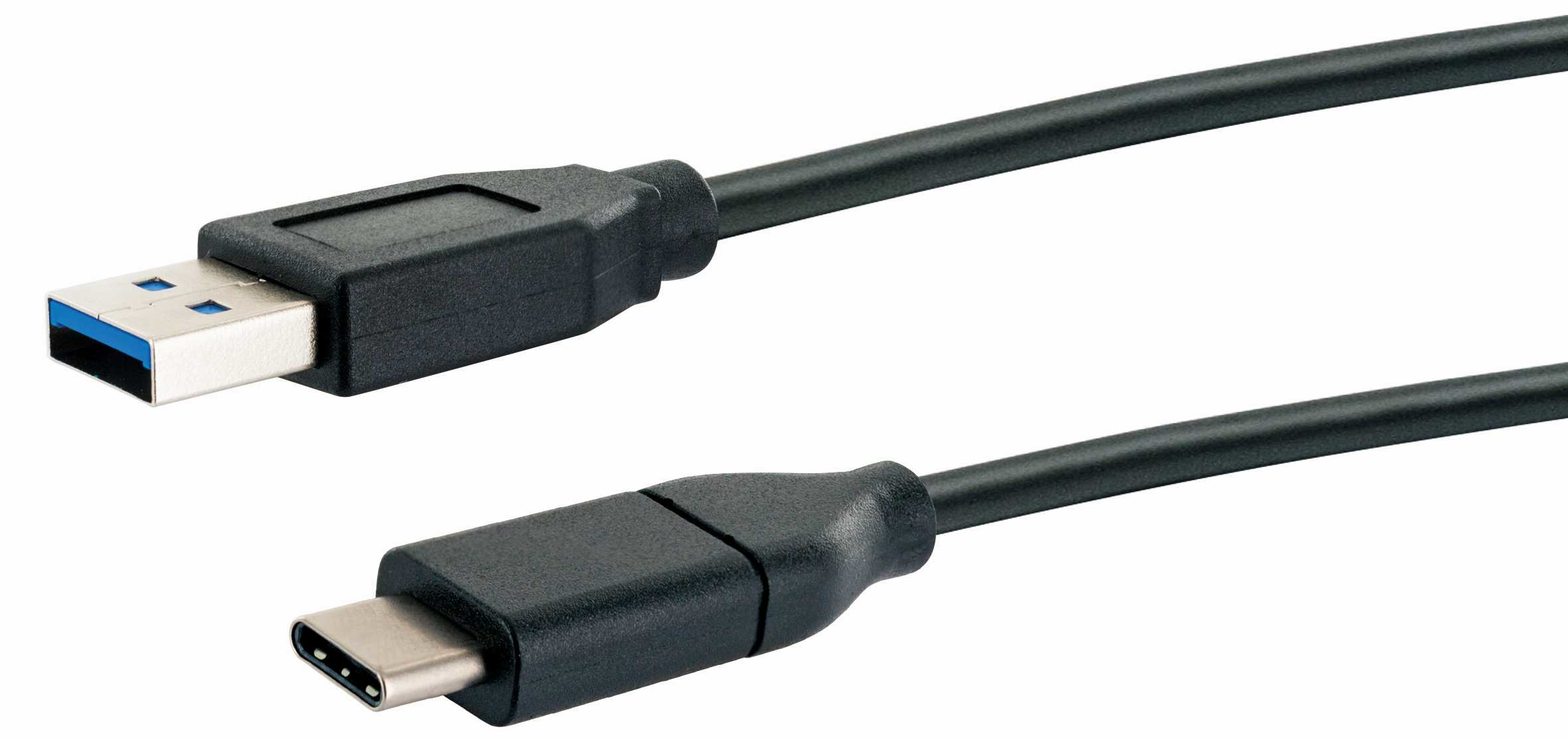 Schwaiger LK 050 C c�ble USB 0,5 m USB 3.2 Gen 2 (3.1 Gen 2) USB A USB C Noir