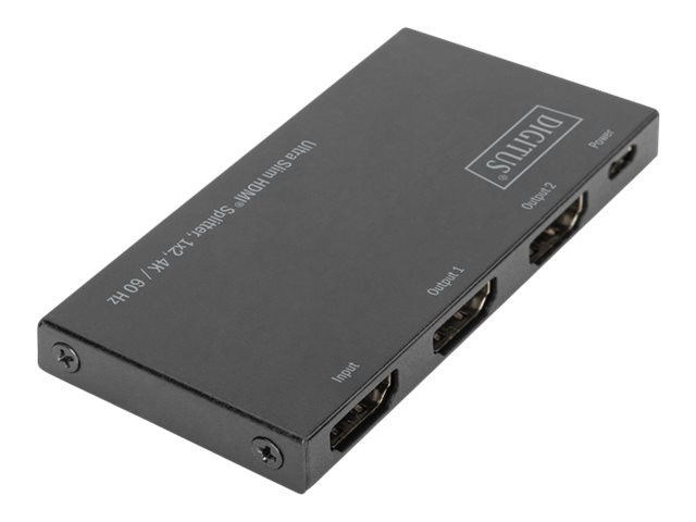 Digitus Splitter HDMI ultra slim, 1x2, 4K / 60 Hz