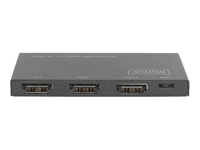 Digitus Splitter HDMI ultra slim, 1x2, 4K / 60 Hz