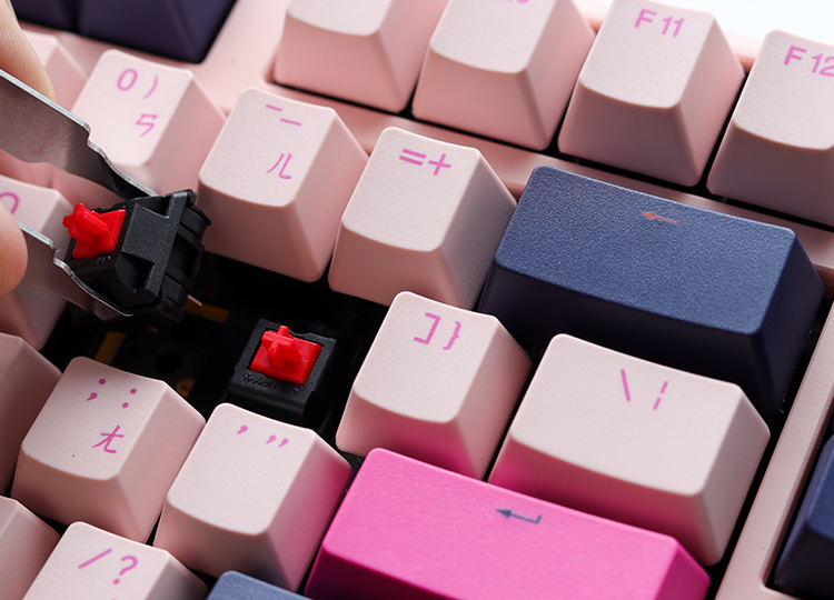 Ducky One 3 Fuji tastiera USB Tedesco Rosa