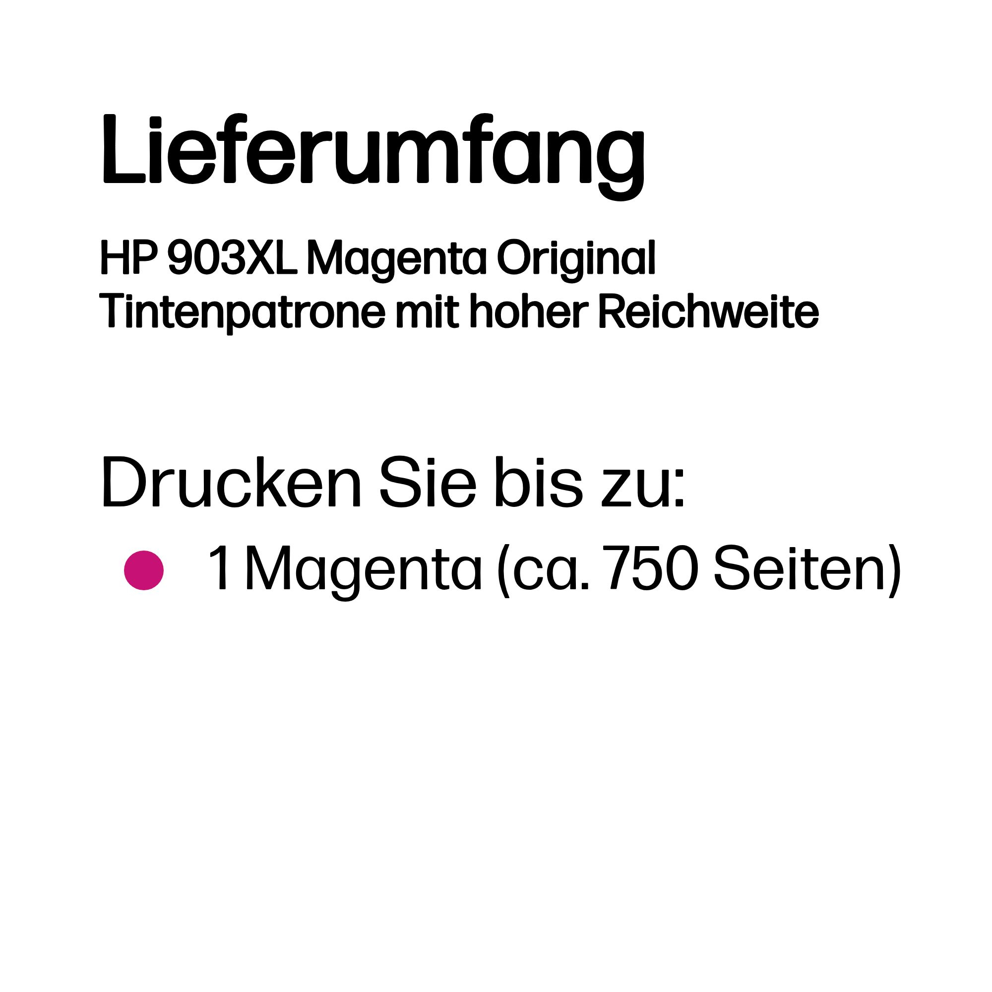 HP 903XL High Yield Magenta Original Ink Cartridge