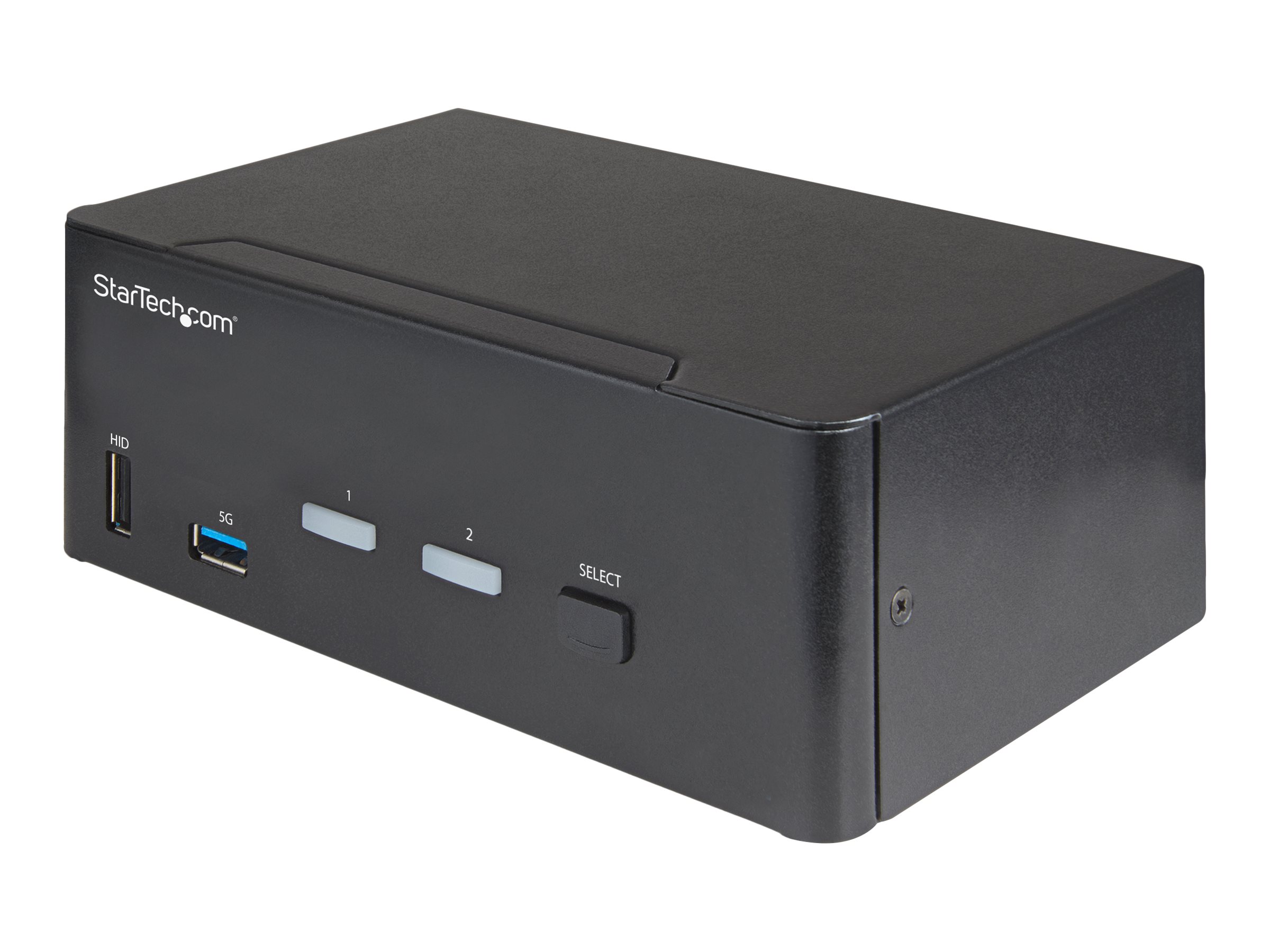 StarTech.com Switch Conmutador KVM de 2 Puertos HDMI 2.0 4K para 2  Monitores - Vídeo de 4K y 60Hz Ultra HD - HDR - Hub Ladrón USB 3.0 de 2  Puertos y 4