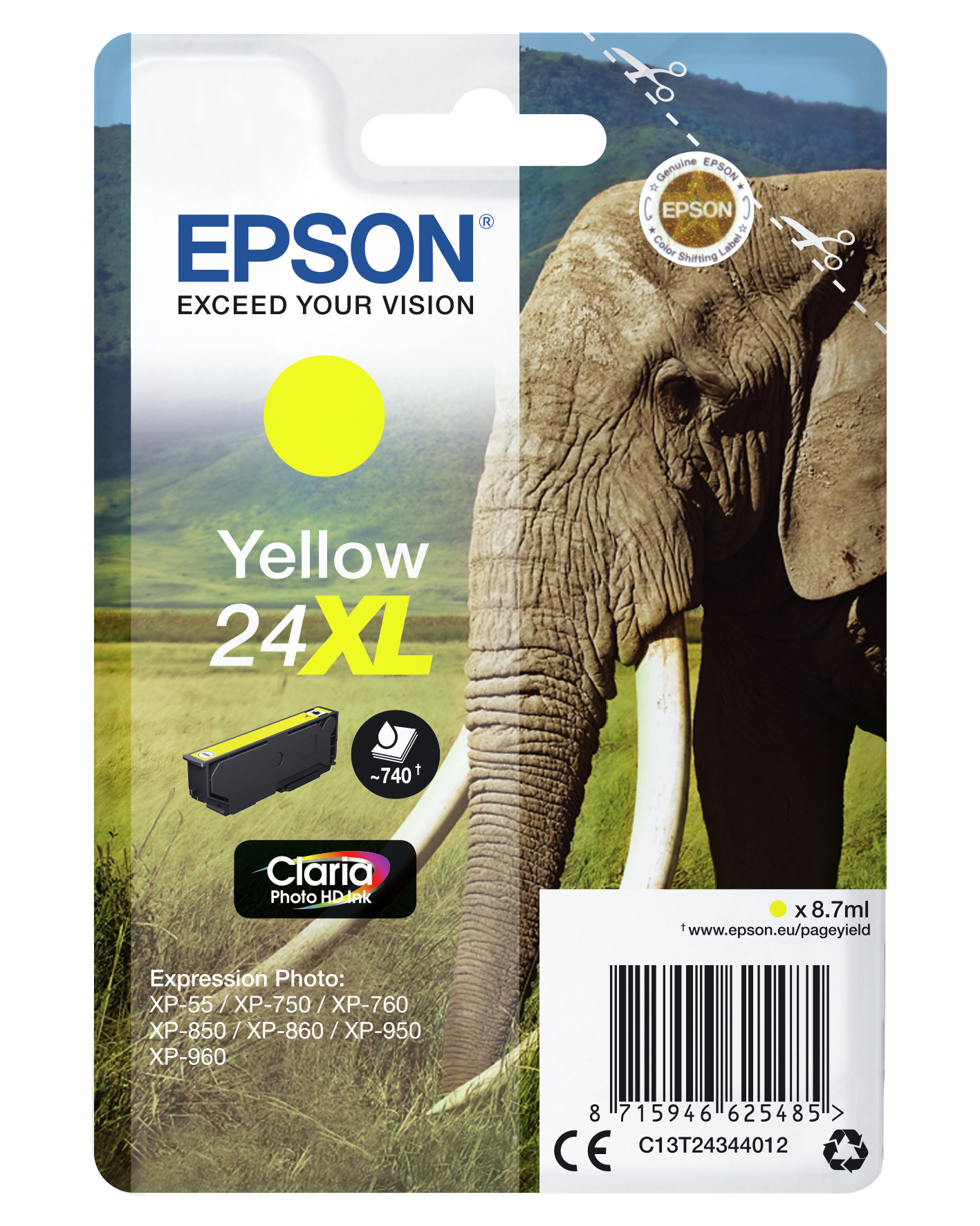 Epson Elephant Cartuccia Giallo xl
