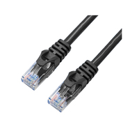 X-Shield XS-CAT6-UUTP-BLK-1M - 1 m - Cat6 - U/UTP (UTP) - RJ-45 - RJ-45