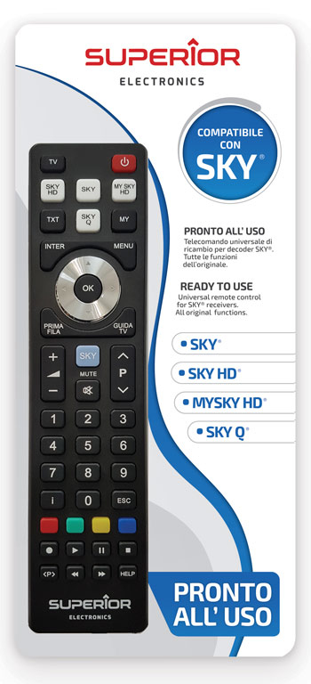 Superior Electronics SUPTRB027 remote control Sky Press buttons