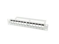 Lanberg PPKS-9112-S - patchpanel blan