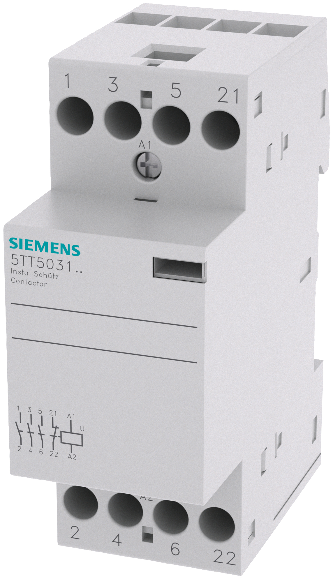 Siemens SIEM 5TT5031-2 INSTA-Sch�tz mit 3 Schlie�ern und 1� Kontakt f. AC 230V 400V
