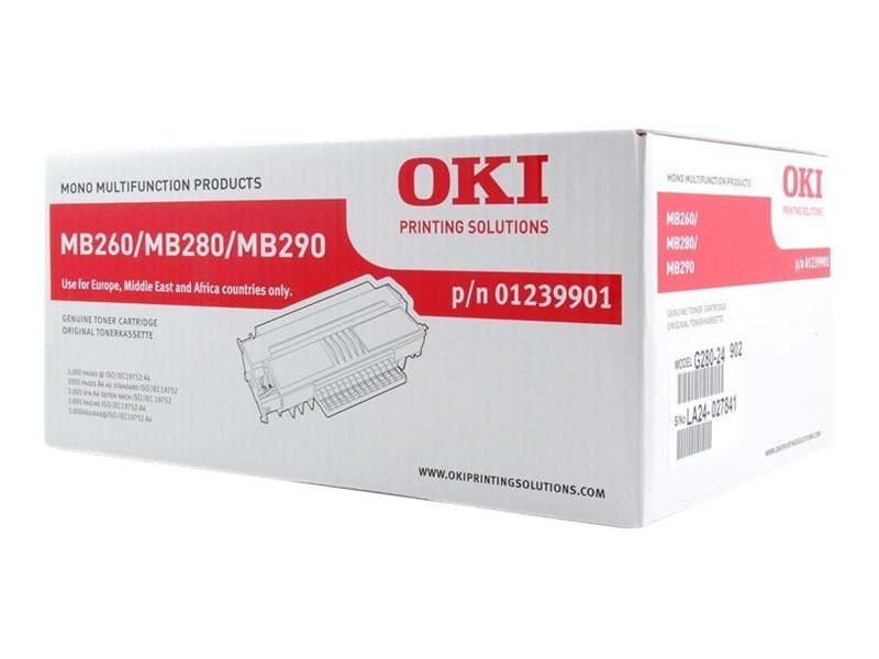 OKI 01239901 - Toner schwarz - fr MB260, 280, 290