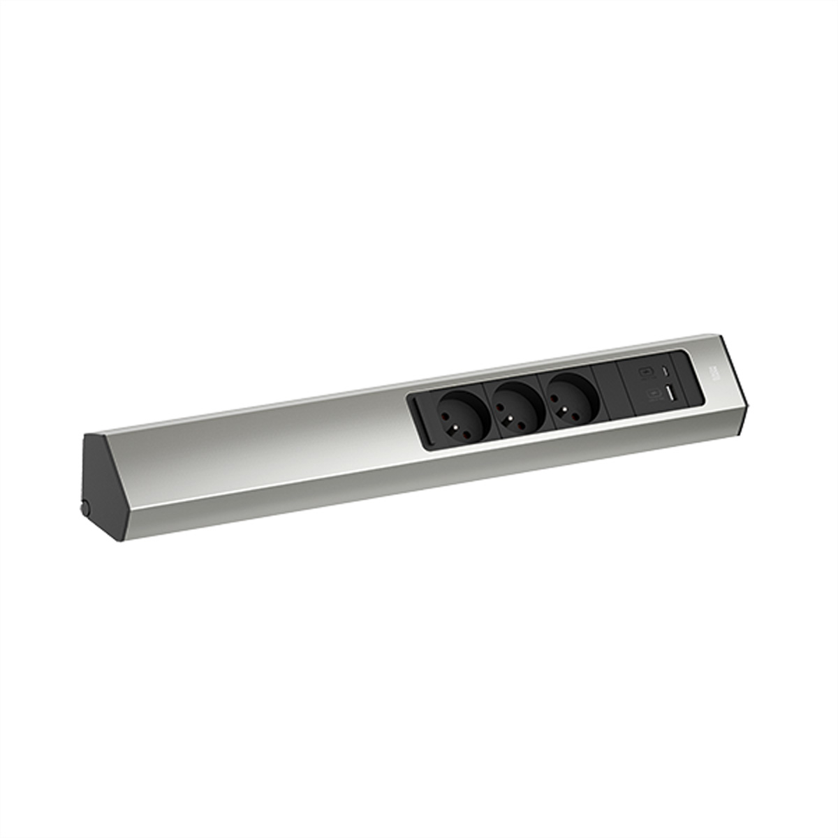 Bachmann CASIA 2 3xUTE 1xUSB A/C 22W 2.0m AEH Edelstahl-Optik - Steckdosenleiste