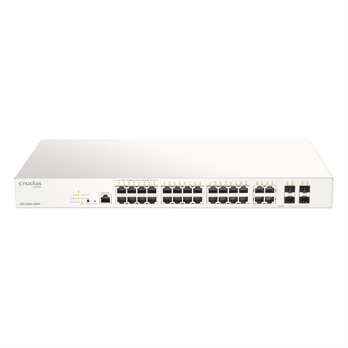 D-Link DBS-2000-28MP/E switch Gestionado L2 Gigabit Ethernet (10/100/1000) Energ�a sobre Ethernet (PoE) Gris