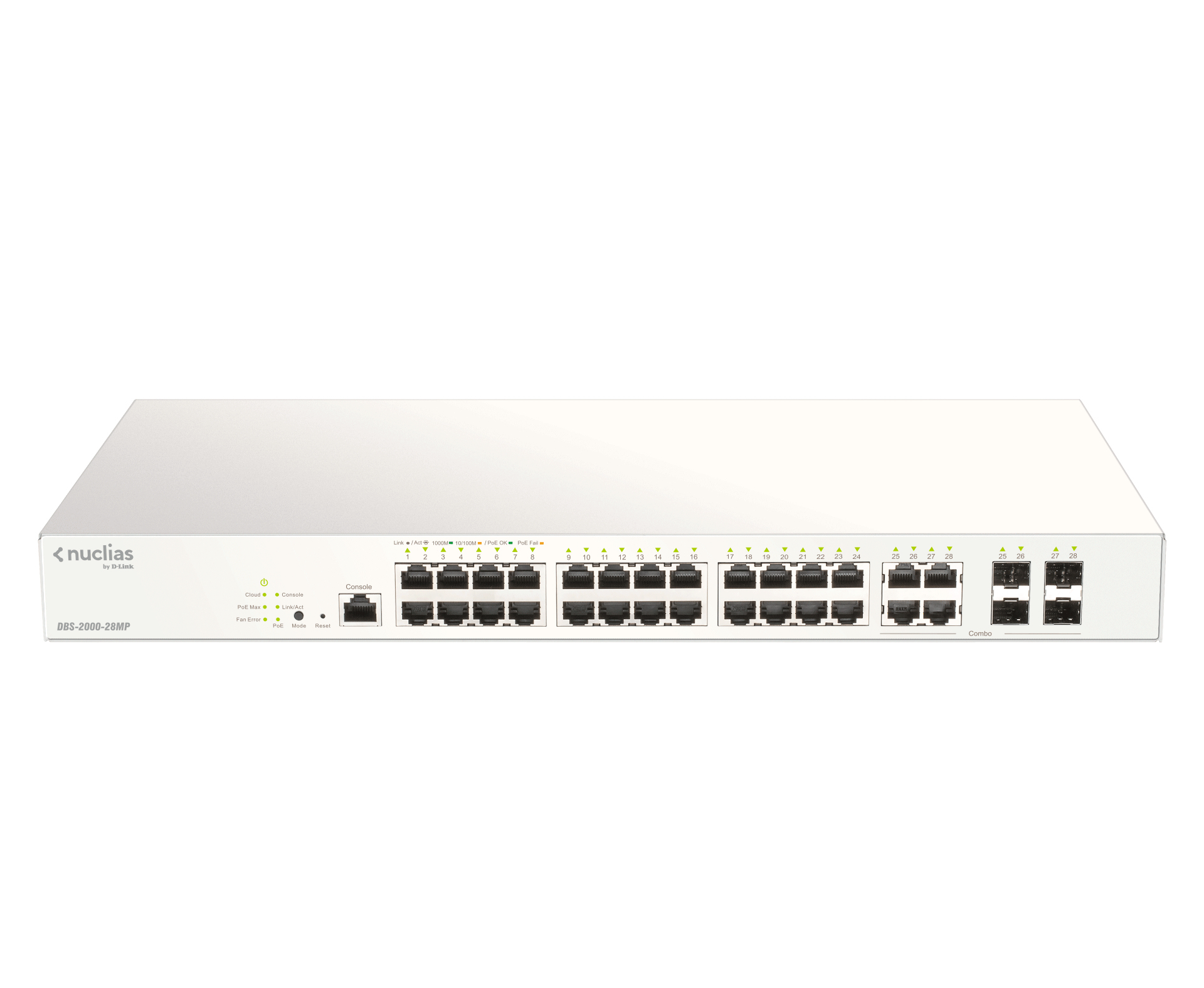 D-Link DBS-2000-28MP/E switch Gestionado L2 Gigabit Ethernet (10/100/1000) Energ�a sobre Ethernet (PoE) Gris