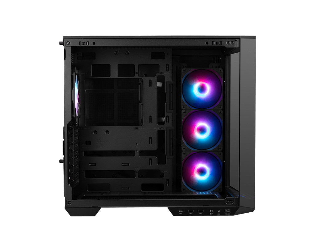 MSI MAG PANO 100R PZ - Mid tower - ATX - Seitenteil mit Fenster (gehrtetes Glas)