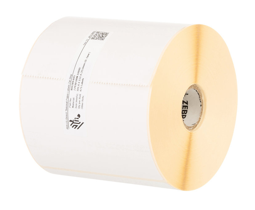 Zebra Direct 1100 - Matt - permanenter Gummiklebstoff - perforiert - wei� - 50.8 x 76.2 mm 16440 Stck. (12 Rolle(n)
