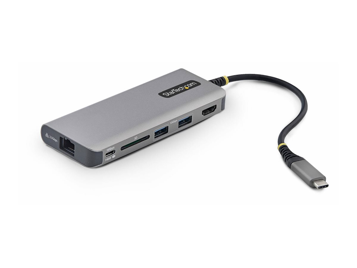 StarTech.com 177B-USBC-MULTIPORT base para port�til y replicador de puertos Al�mbrico USB 3.2 Gen 2 (3.1 Gen 2) Type-C Gris