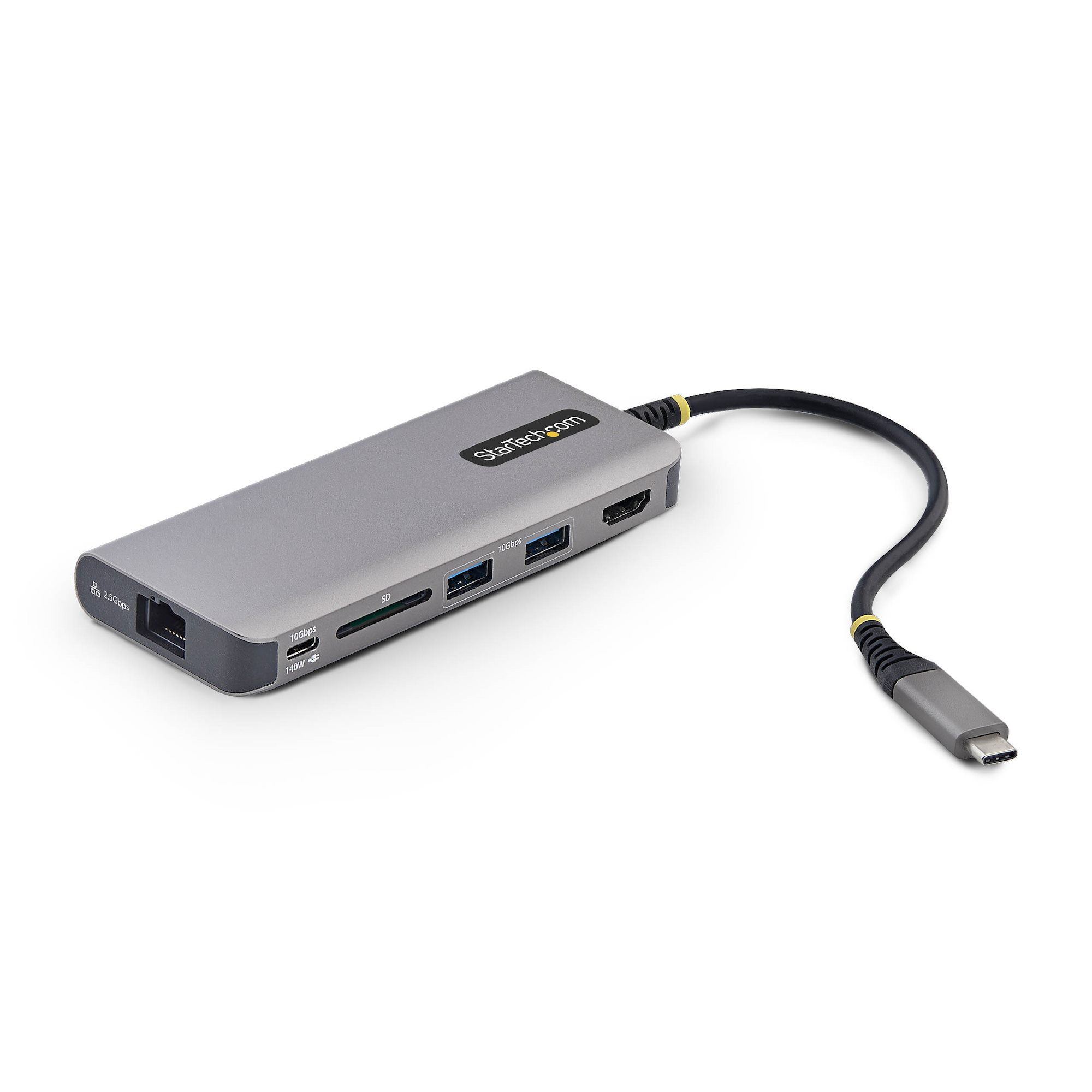 StarTech.com 177B-USBC-MULTIPORT base para port�til y replicador de puertos Al�mbrico USB 3.2 Gen 2 (3.1 Gen 2) Type-C Gris