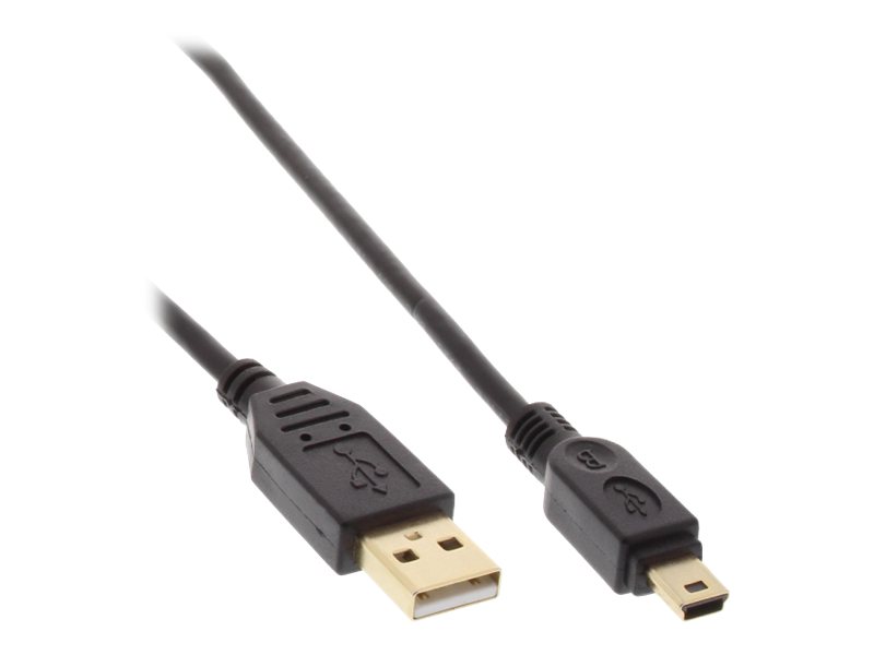 InLine 0.5m USB cble USB 0,5 m USB 2.0 USB A Mini-USB B Noir