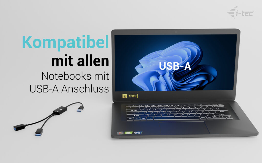 i-tec USB-A Cable HUB 2 port (2x USB-A) - Hub