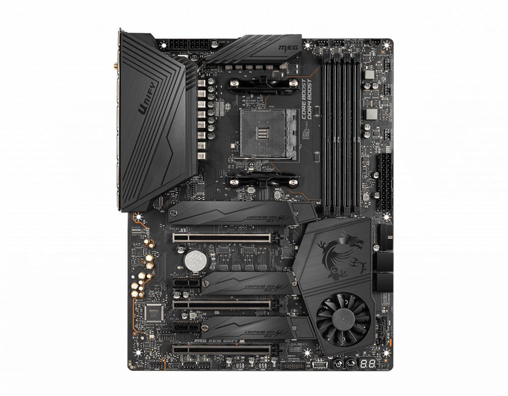 MSI MEG X570 UNIFY - Motherboard - ATX - Socket AM4 - AMD X570 Chipsatz - USB-C Gen2, USB 3.2 Gen 1, USB 3.2 Gen 2 - Bluetooth, 2.5 Gigabit LAN, Wi-Fi - HD Audio (8-Kanal)