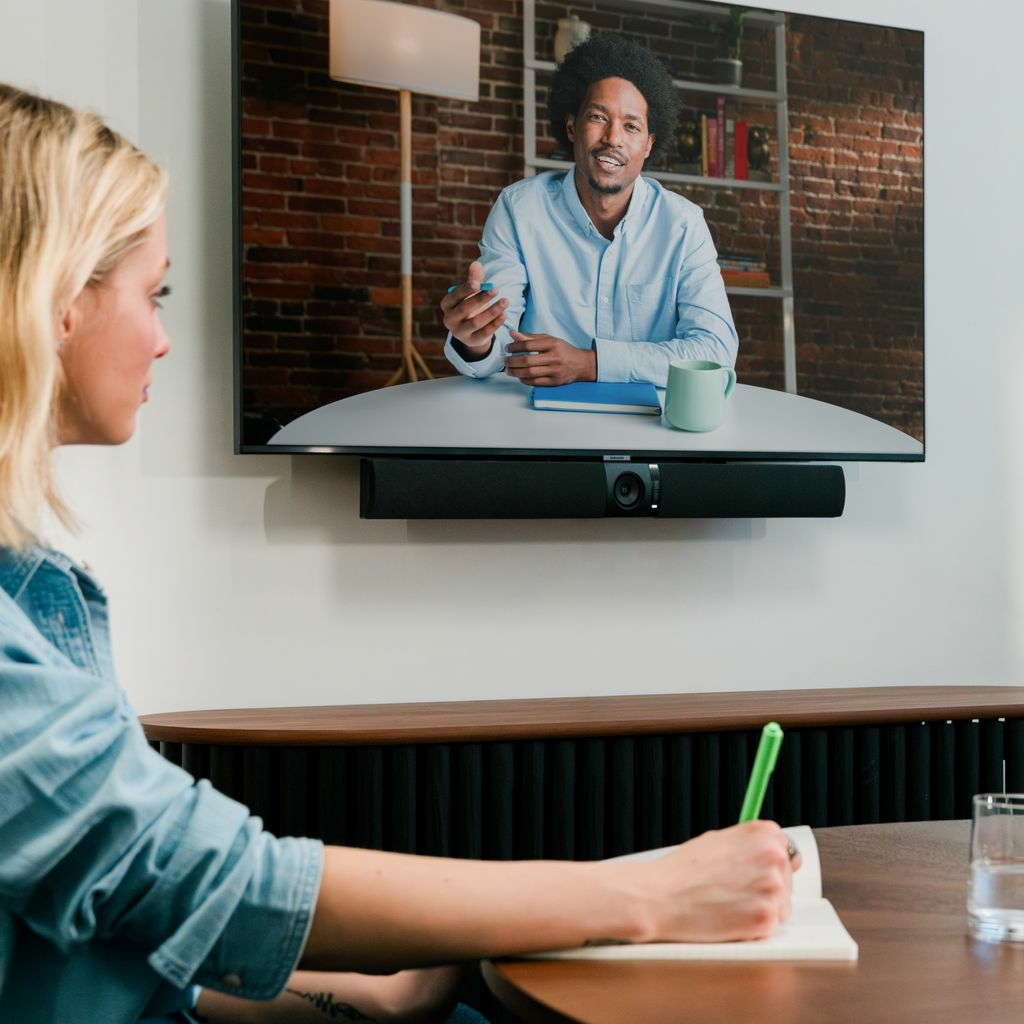 Owl Labs Owl Bar Video Conferencing Device 4K Video Conferencing Bar with Active Speaker Focus (Add a Meeting Owl 3 or Pro for 360-Degree Coverage and Automatic Camera Switching)