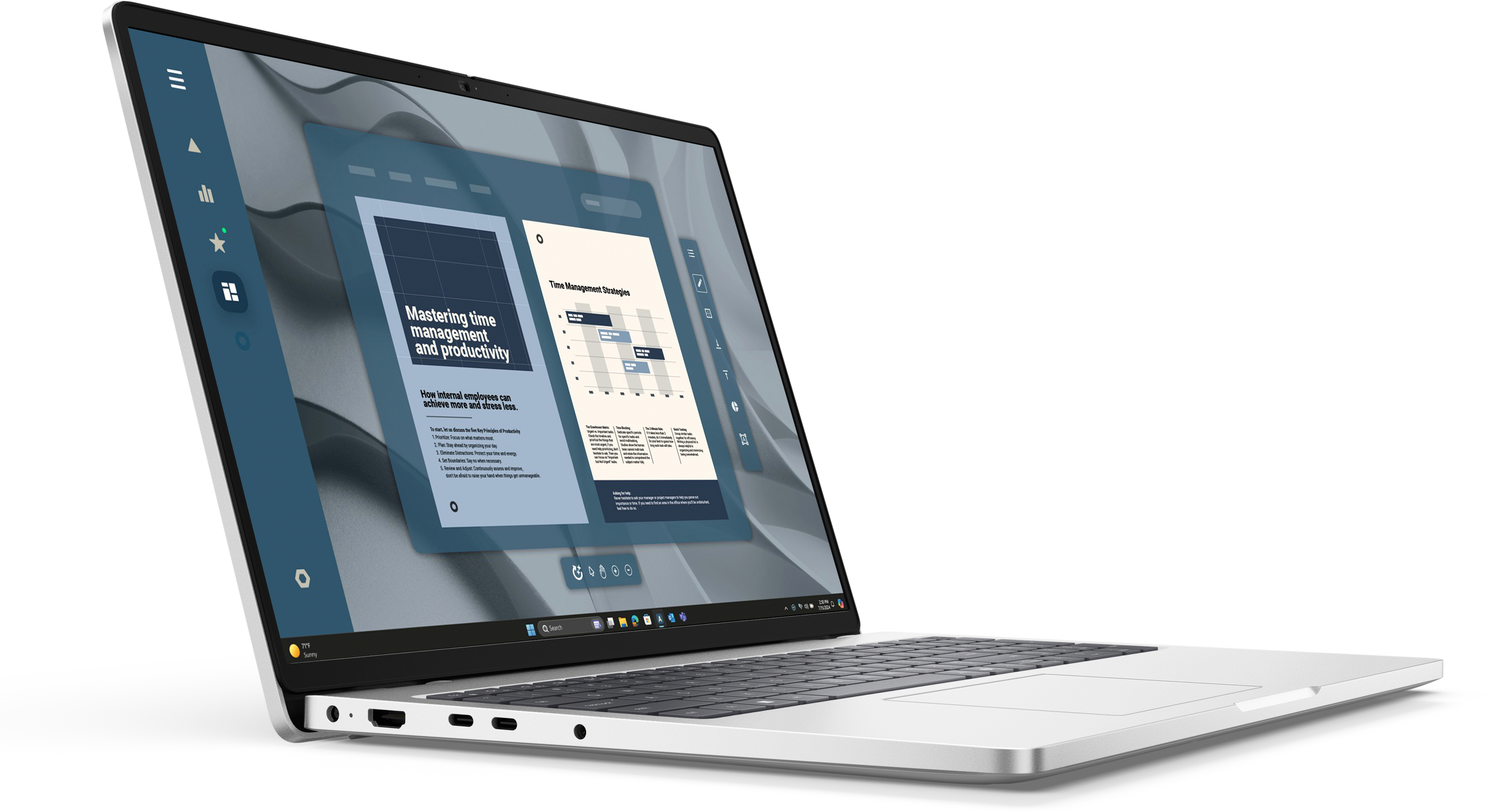 DELL Pro 16 PC16255 AMD Ryzen AI 7 PRO 350 Port�til 40,6 cm (16) Full HD+ 16 GB DDR5-SDRAM 512 GB SSD Wi-Fi 6E (802.11ax) Windows 11 Pro Alem�n Platino