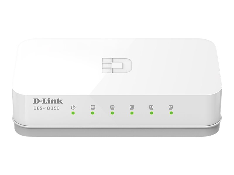 D-Link ES-1005C/E Non-g�r� Fast Ethernet (10/100) Bureau Blanc