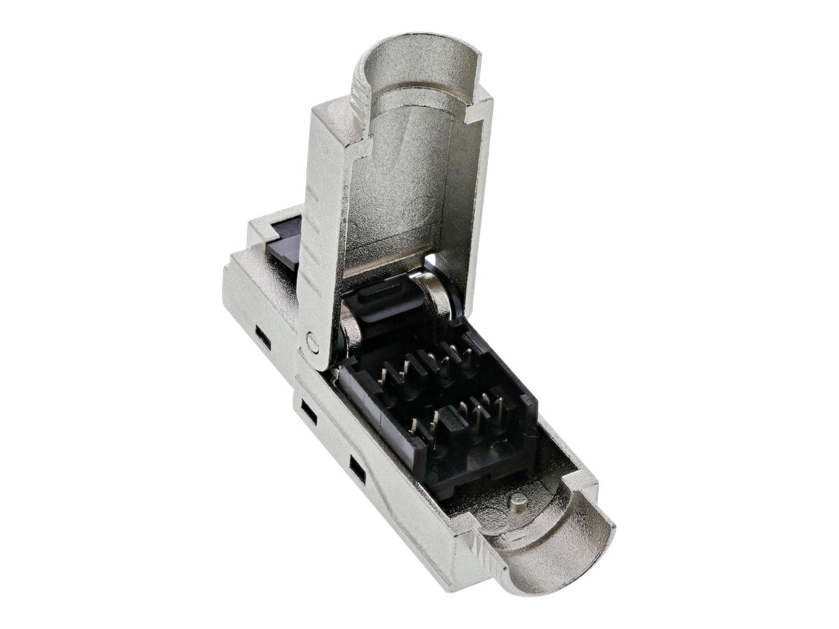 InLine RJ45 plug Cat.6A 500MHz, field-installable, shielded, with screw cap