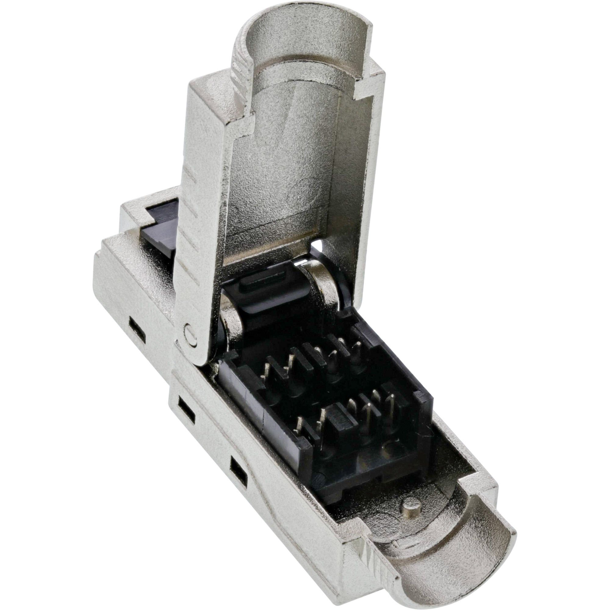 InLine RJ45 plug Cat.6A 500MHz, field-installable, shielded, with screw cap