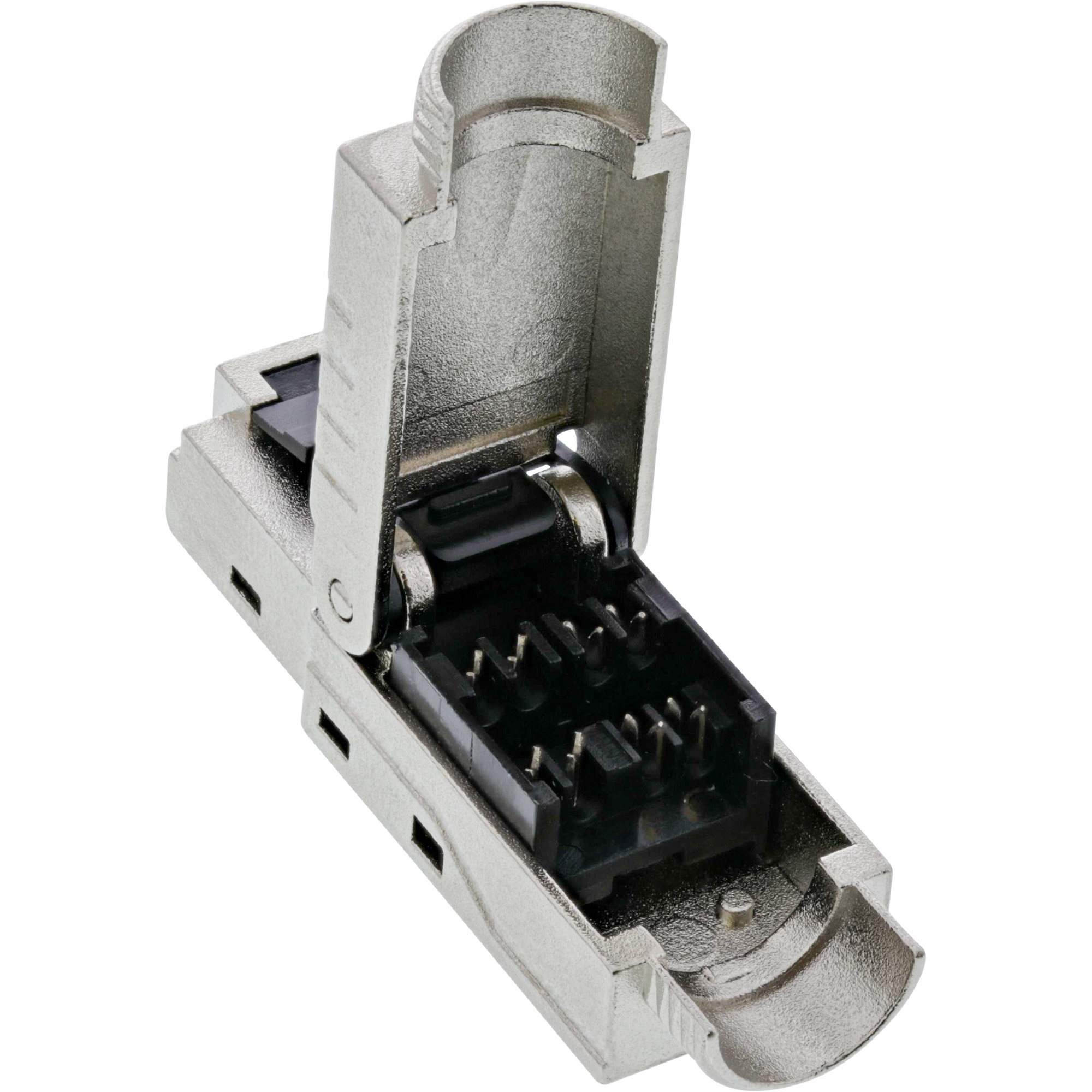 InLine RJ45 plug Cat.6A 500MHz, field-installable, shielded, with screw cap