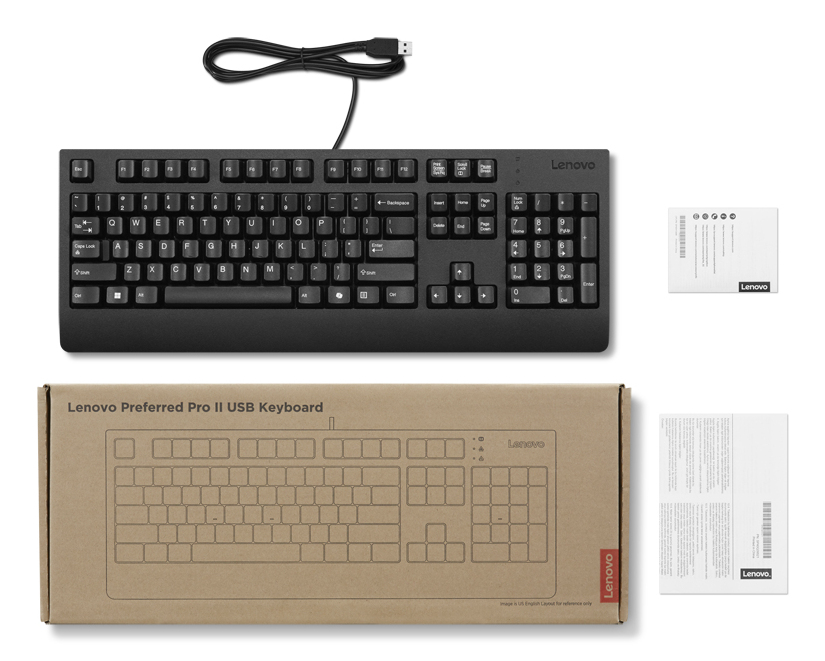 Lenovo Preferred Pro II clavier maison/bureau USB Slovaque Noir