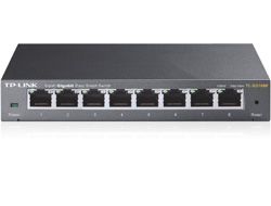 TP-Link TL-SG108E switch Gestionado L2 Gigabit Ethernet (10/100/1000) Negro