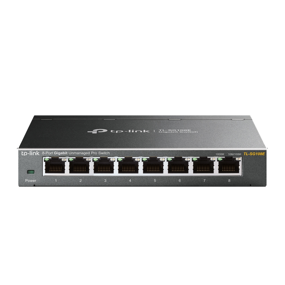 TP-Link TL-SG108E switch Gestionado L2 Gigabit Ethernet (10/100/1000) Negro