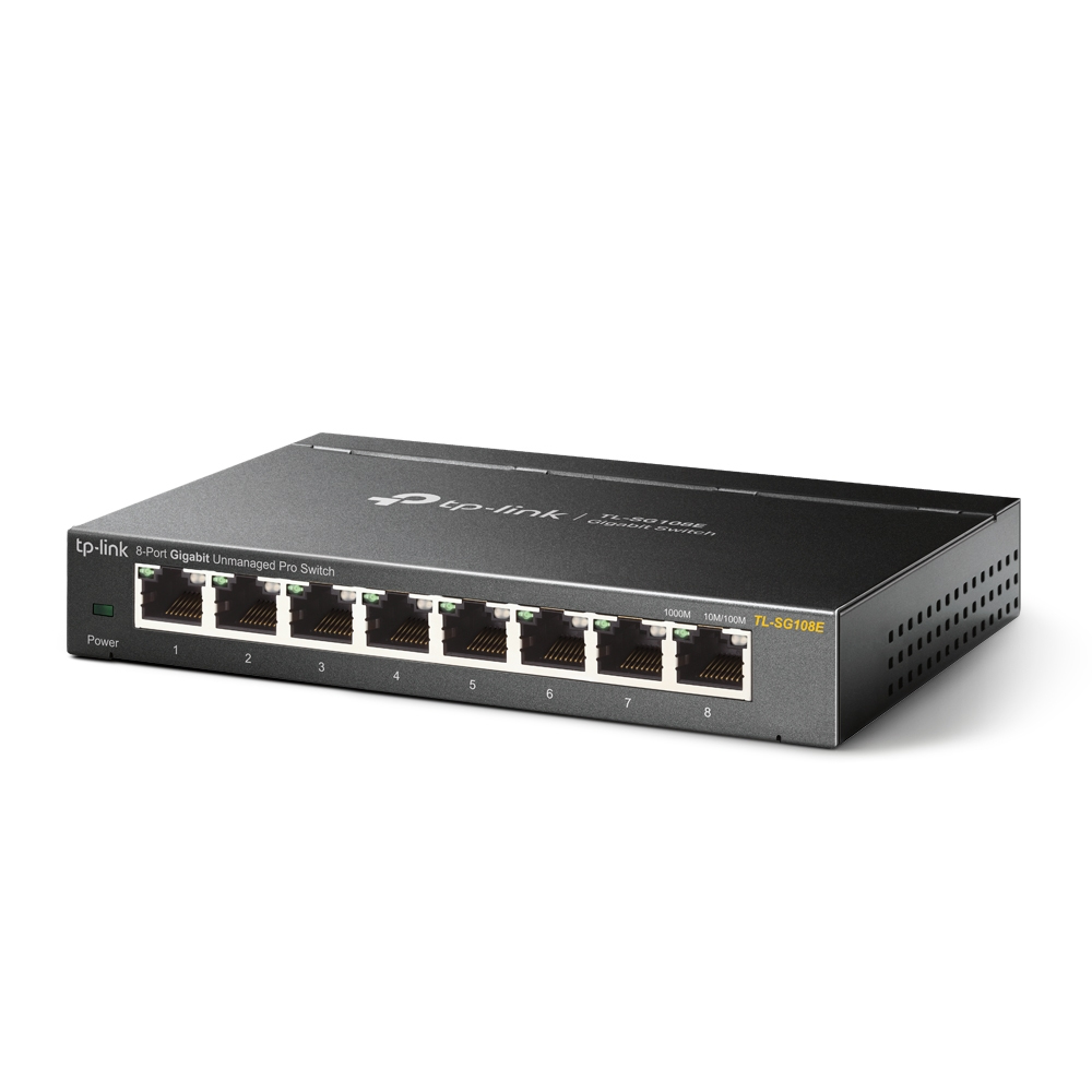 TP-Link TL-SG108E switch Gestionado L2 Gigabit Ethernet (10/100/1000) Negro