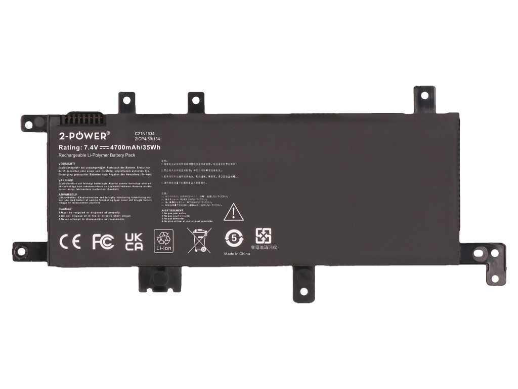 2-power Asus ViviBook R542U Main Battery Pack - Akku - 5.000 mAh