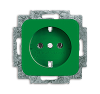 BUSCH JAEGER 2011-0-1326 - CEE 7/3 - 2P+E - Gr�n - 250 V - 16 A - 71 mm