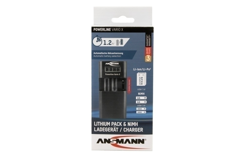 Ansmann Powerline Vario X - Lithium Polymer (LiPo) - Lithium-Ion (Li-Ion) - Nickel-Metallhydrid (NiMH) - AA,AAA