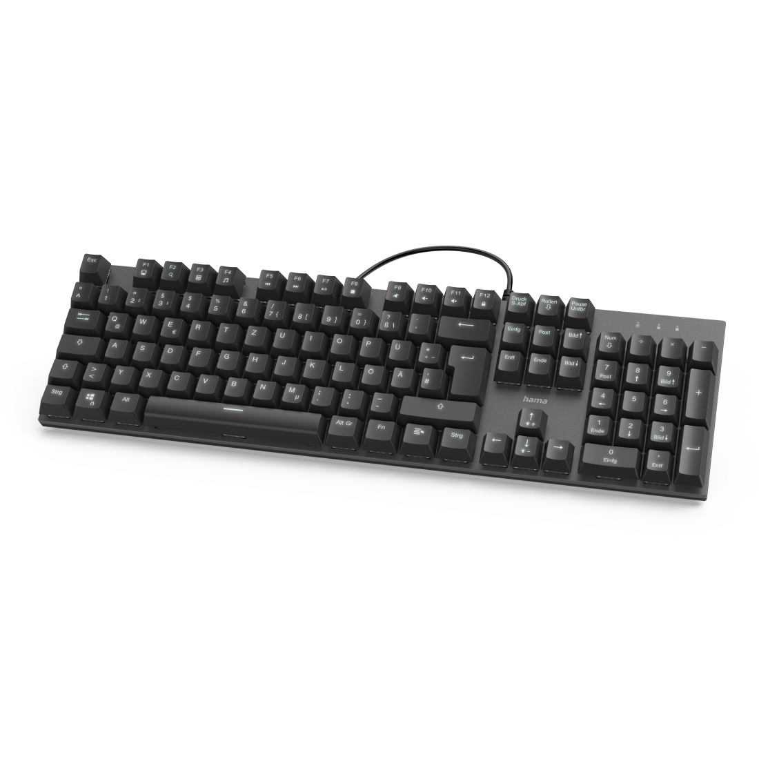 Hama MKC-650 teclado USB QWERTZ Alem�n Antracita, Negro
