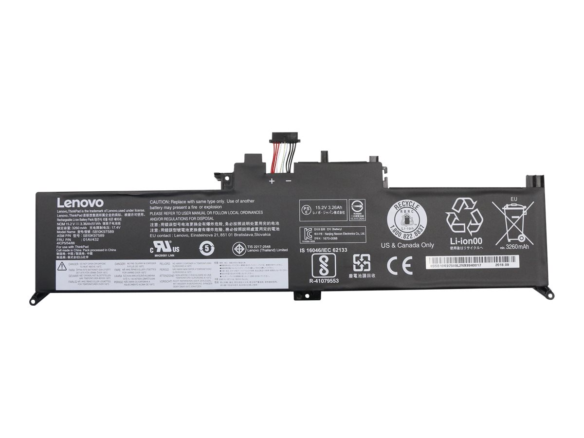 Lenovo 01AV432 notebook spare part Battery